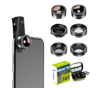 Obiektyw Apexel APL-DG6V2 6w1 uniwersalne