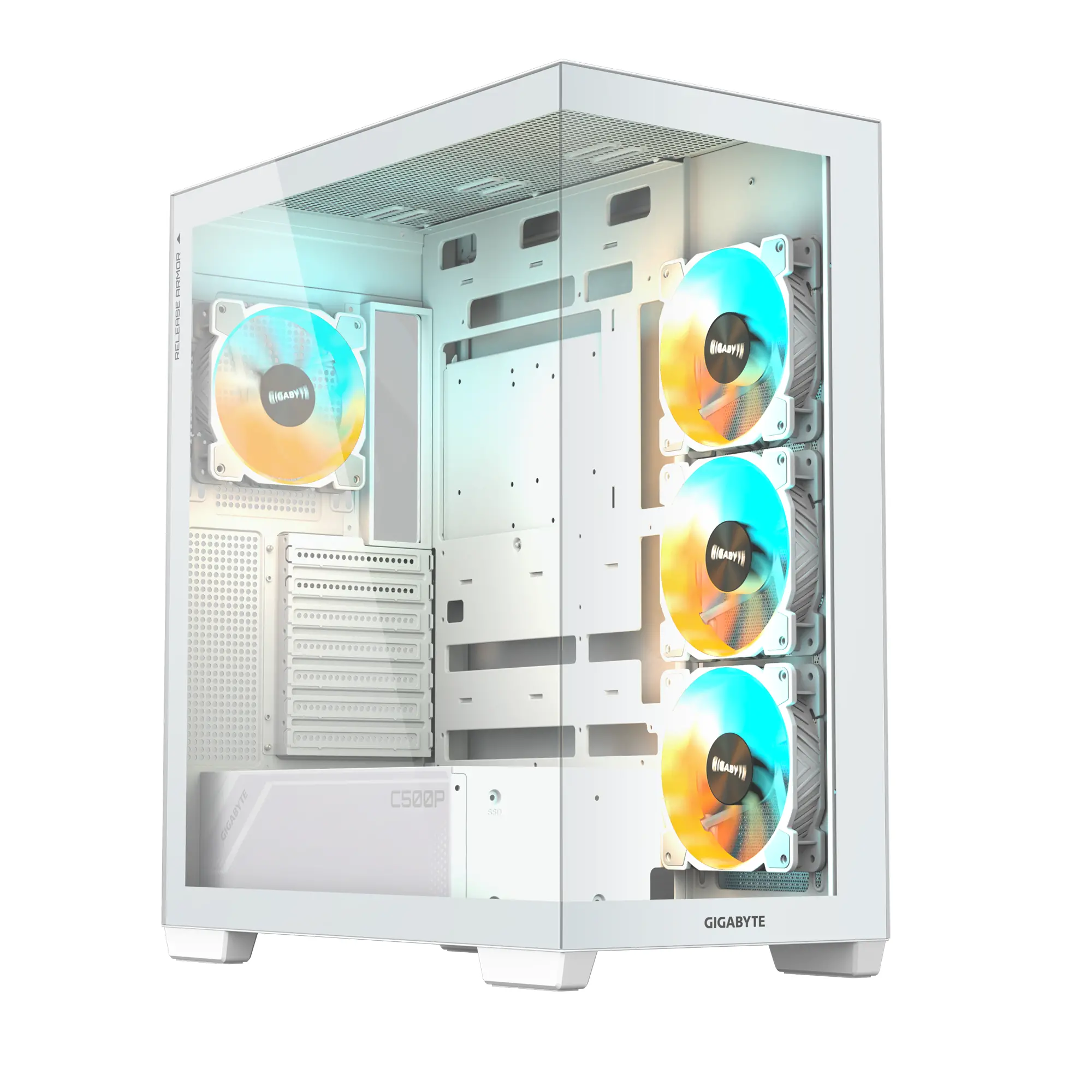 Obudowa Gigabyte C500 Panoramic Stealth Ice Biały