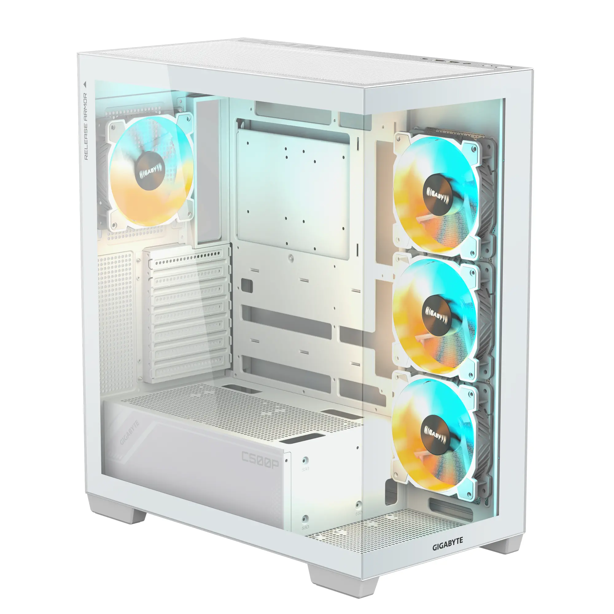 Obudowa Gigabyte C500 Panoramic Stealth Ice Biały