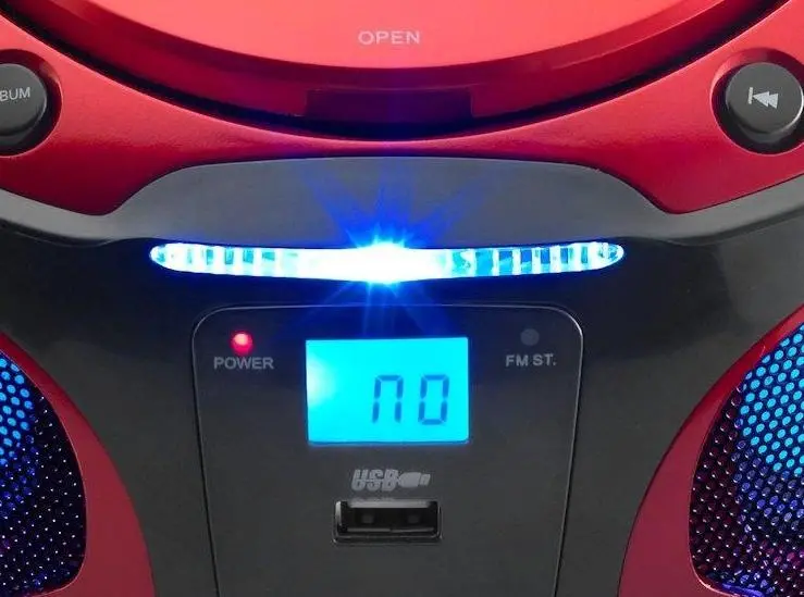 Radioodtwarzacz Lenco SCD-550 Bluetooth Czerwony