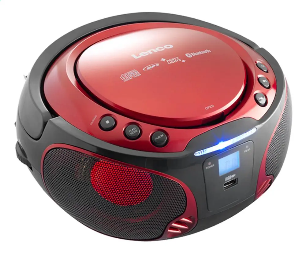 Radioodtwarzacz Lenco SCD-550 Bluetooth Czerwony