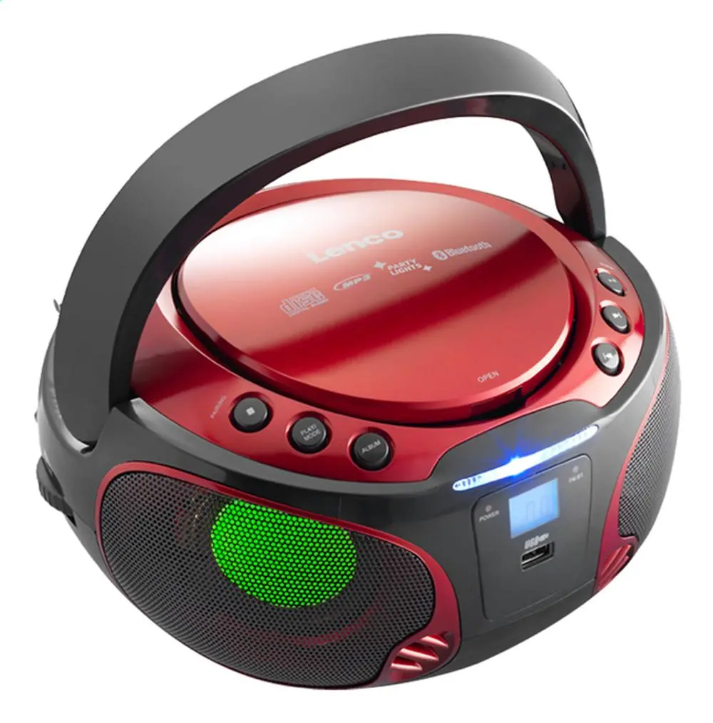 Radioodtwarzacz Lenco SCD-550 Bluetooth Czerwony