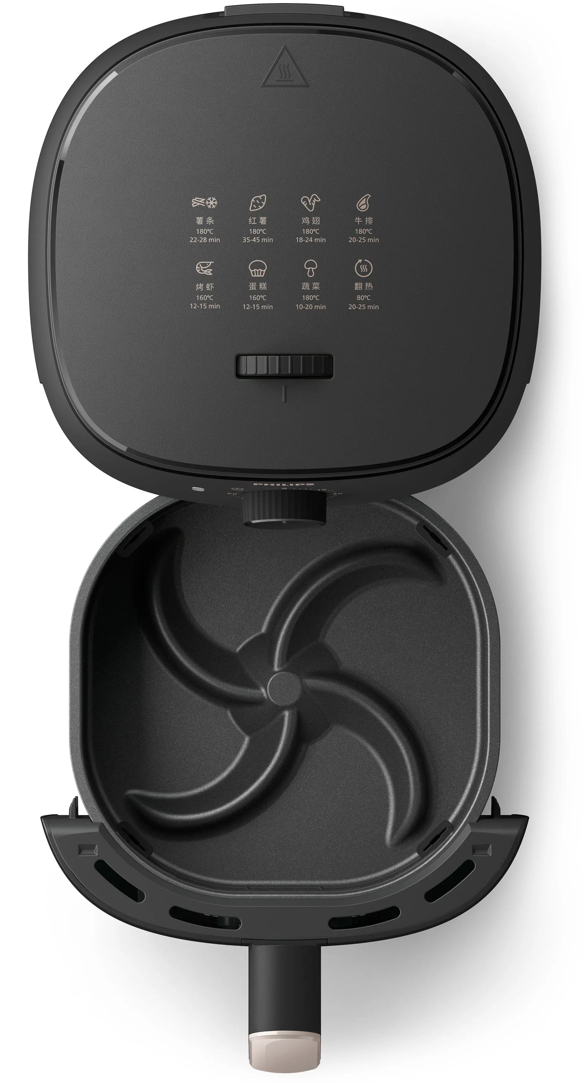 Frytkownica beztłuszczowa Philips Ovi Mini HD9100/80 1500W 3,7l Aplikacja mobilna
