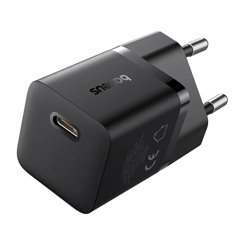Ładowarka sieciowa Baseus GaN5 mini 1C 25W + kabel USB-C Czarny