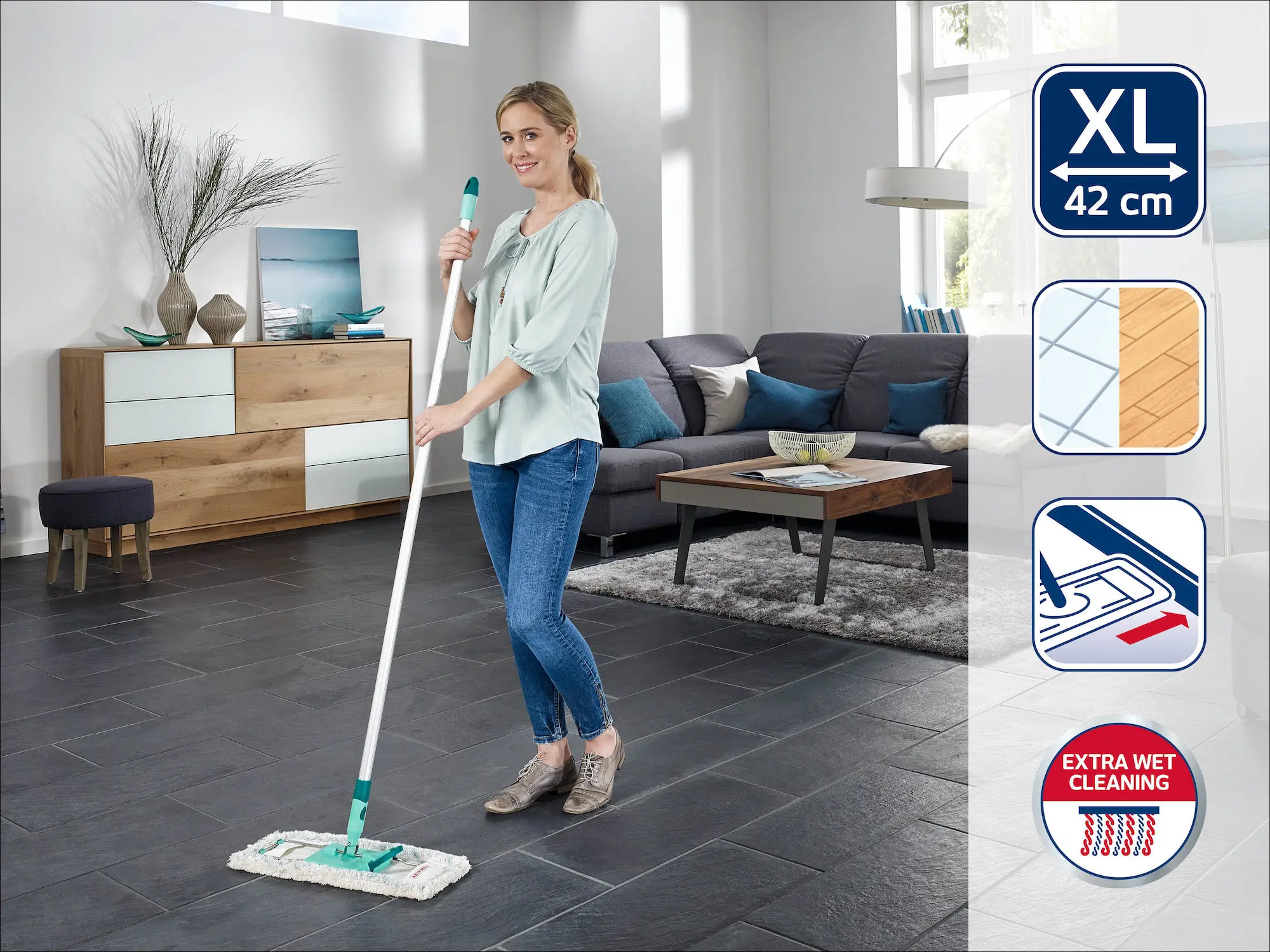 Mop płaski Leifheit Profi 55045