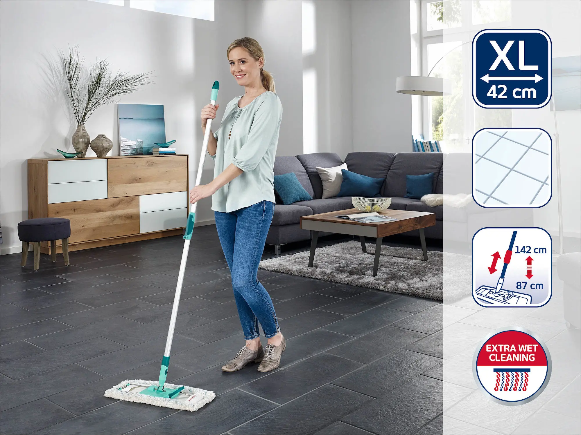 Mop płaski Leifheit Profi 55023
