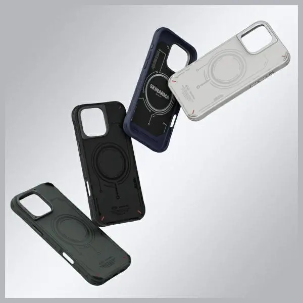 Etui Skinarma Mecha Magnetic Charging do iPhone 16 Pro Max Czarny