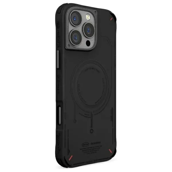 Etui Skinarma Mecha Magnetic Charging do iPhone 16 Pro Max Czarny