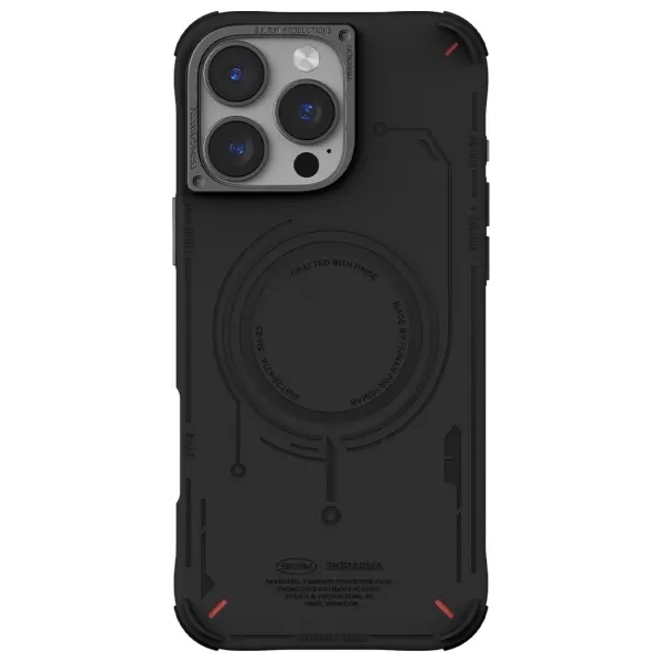 Etui Skinarma Mecha Magnetic Charging do iPhone 16 Pro Max Czarny