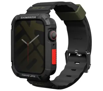 Pasek Skinarma Shokku Apple Watch 45/44/42mm Czarny