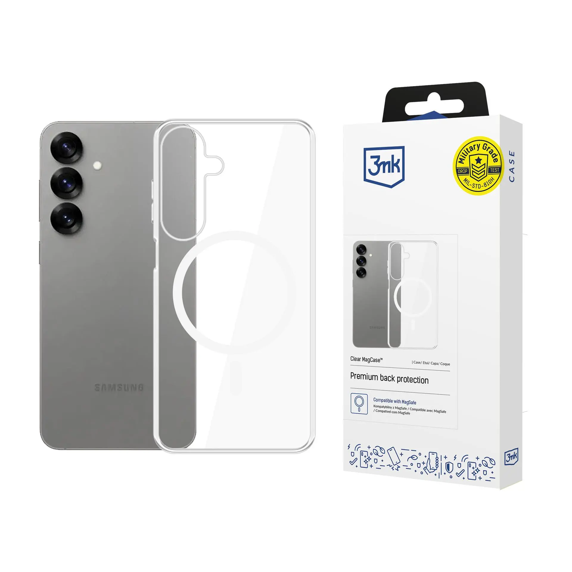 Etui 3mk Clear MagCase do Samsung Galaxy S25