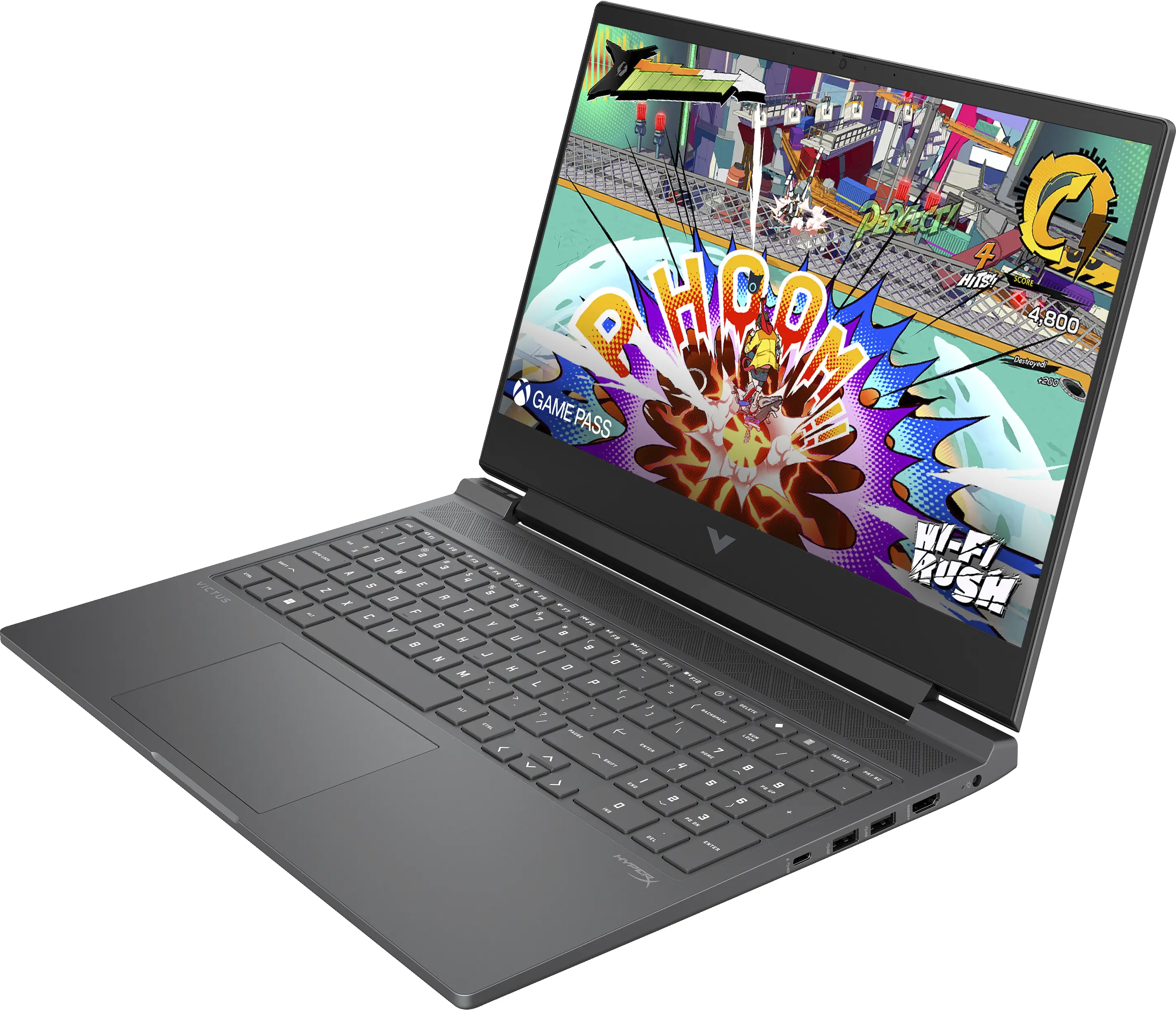 Laptop gamingowy HP Victus 16-s1722nw 16,1" 165Hz R7 8845HS 16GB RAM 512GB Dysk SSD RTX4070 DLSS3 Win11 Czarno-srebrny