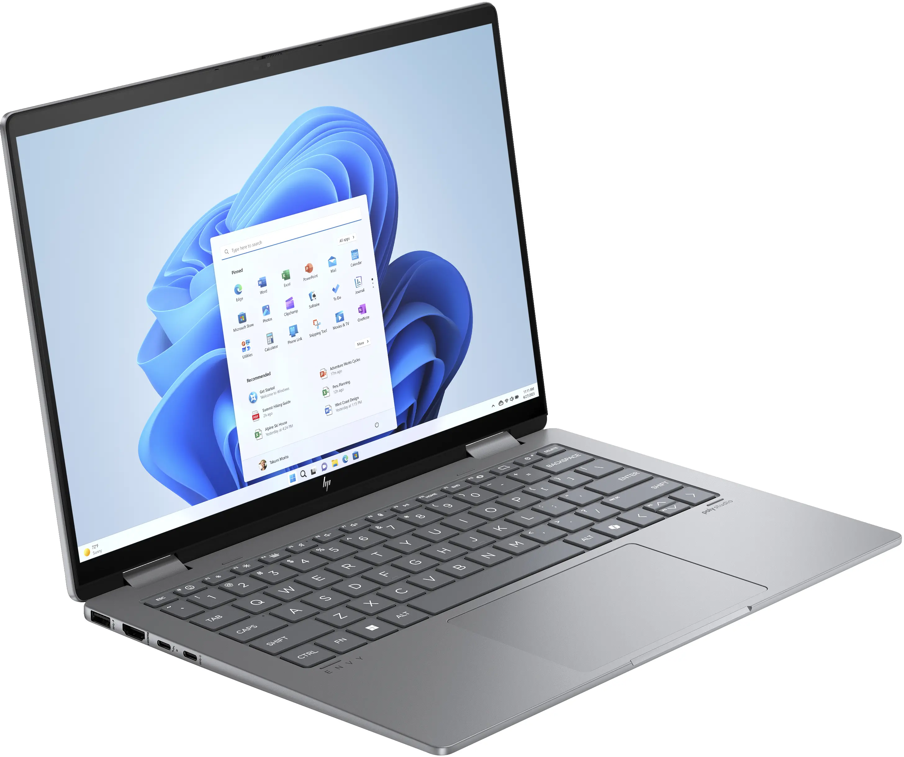 Laptop 2w1 HP Envy x360 14-fc0015nw 14" Ultra 5 125U 16GB RAM 512GB Dysk SSD Win11 Srebrny