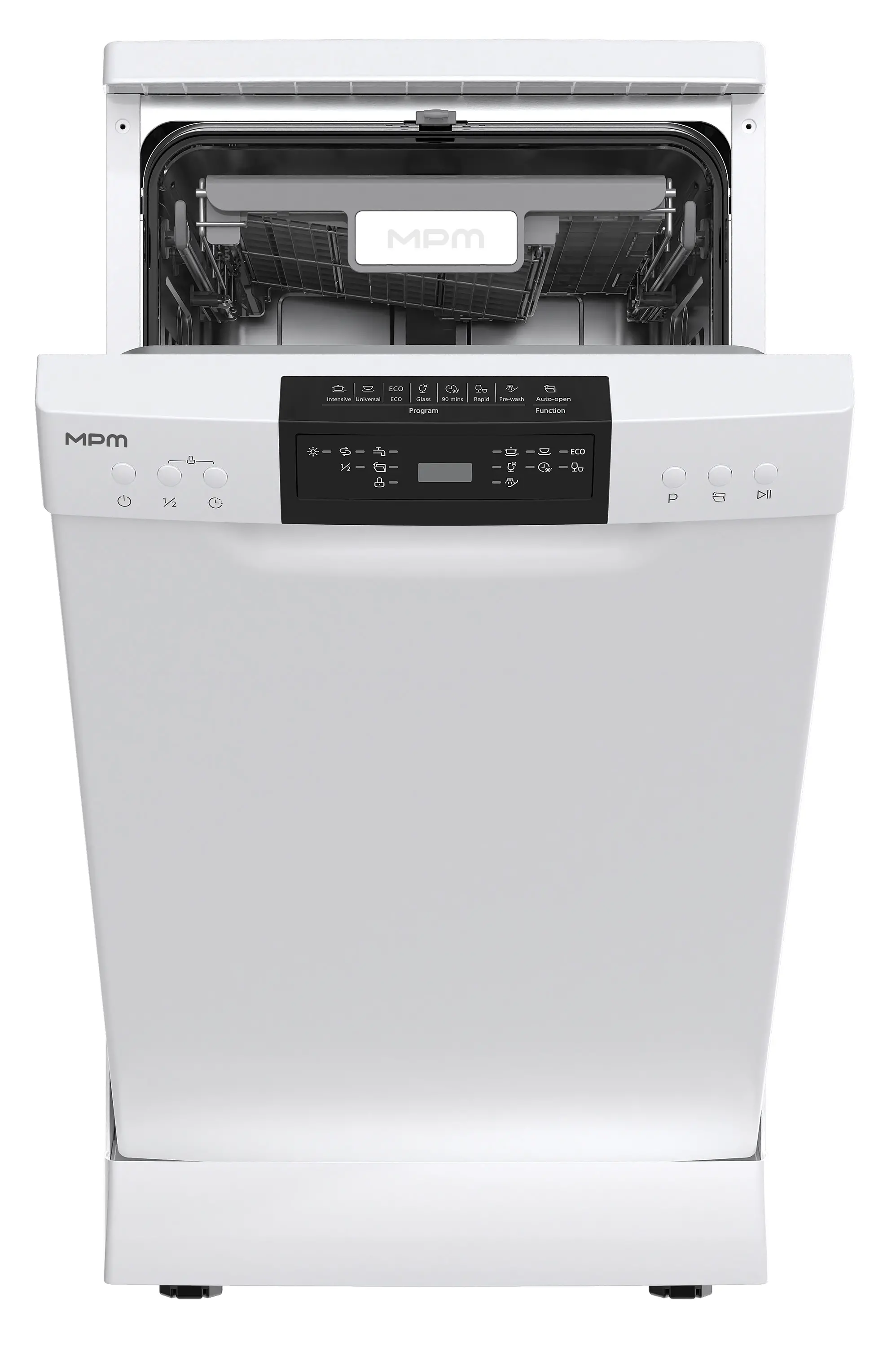 Zmywarka MPM 45-ZMF-01 44,8cm Automatyczne otwieranie drzwi Szuflada na sztućce