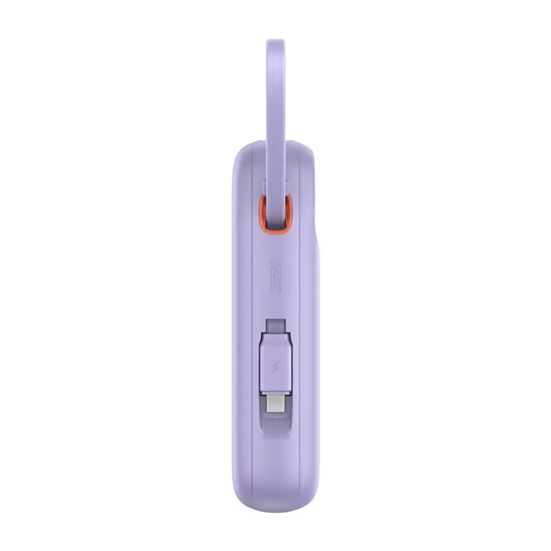 Powerbank Baseus P10055009513-00 QPow 2 z kablem USB-C 20000mAh 30W Fioletowy