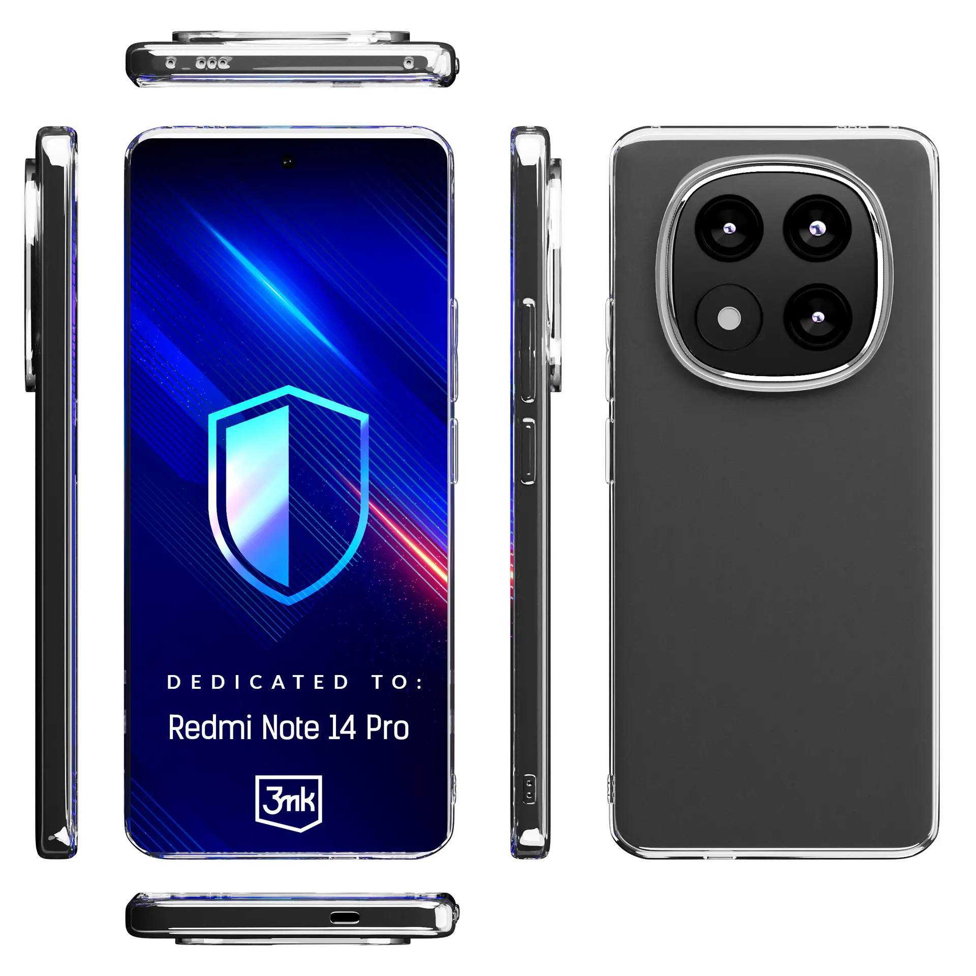 Etui 3mk Clear Case do Xiaomi Redmi Note 14 Pro Przezroczysty