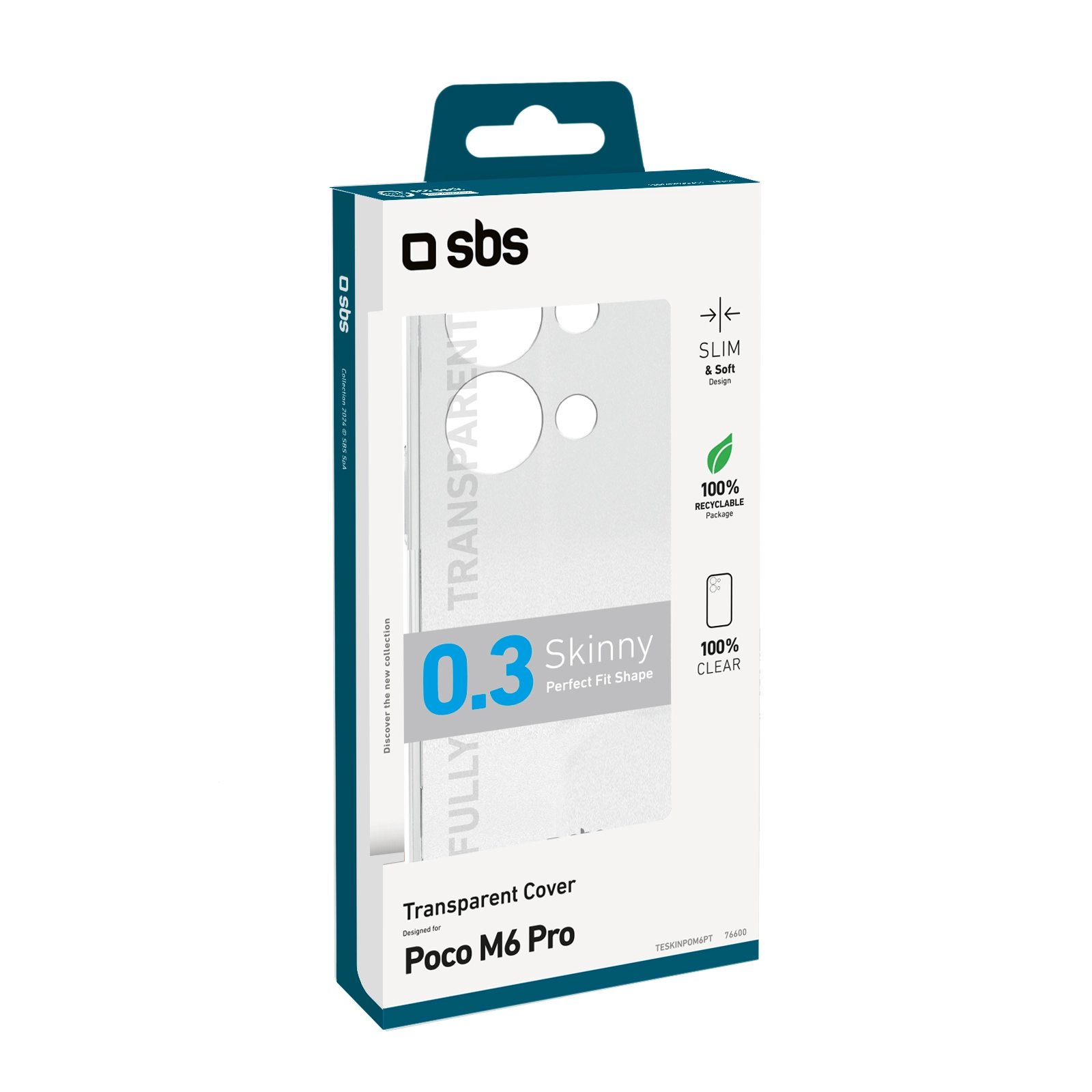 Etui SBS Skinny do POCO M6 Pro Przezroczysty