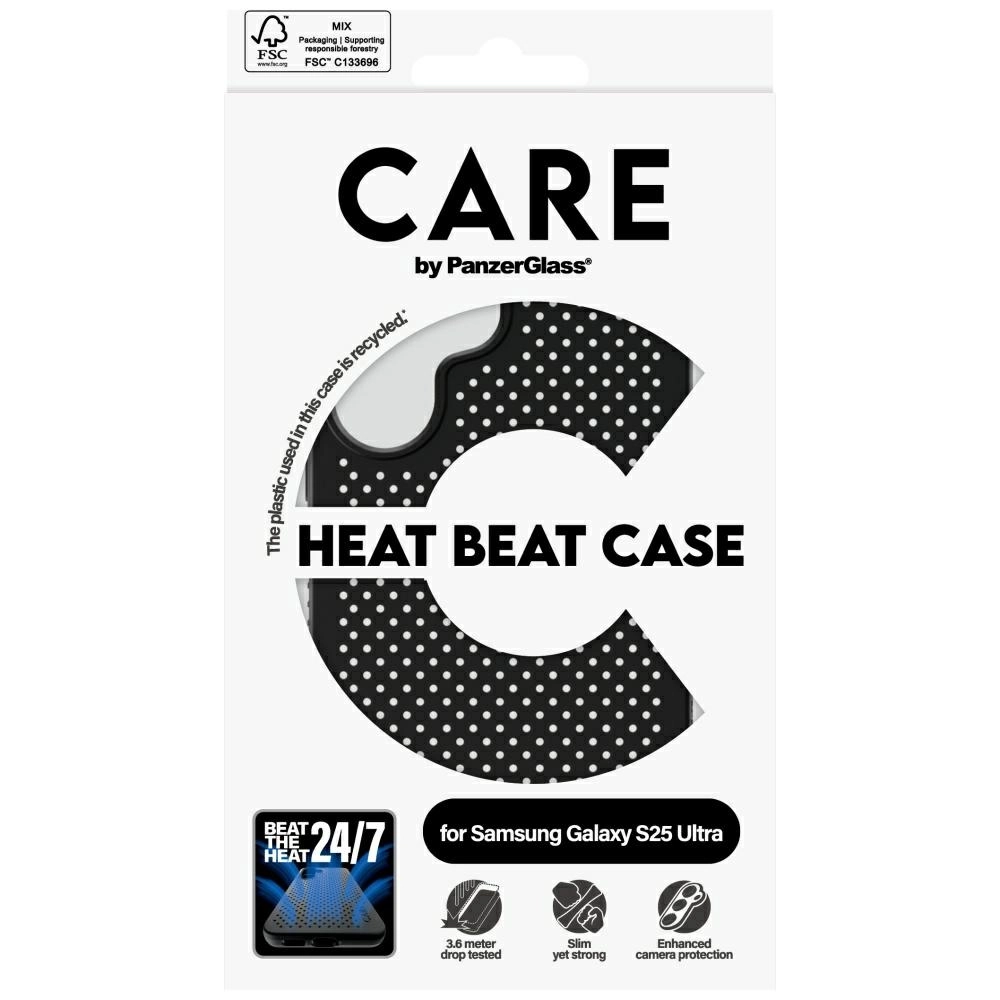 Etui PanzerGlass Feature Heat Beat do Galaxy S25 Ultra Czarny