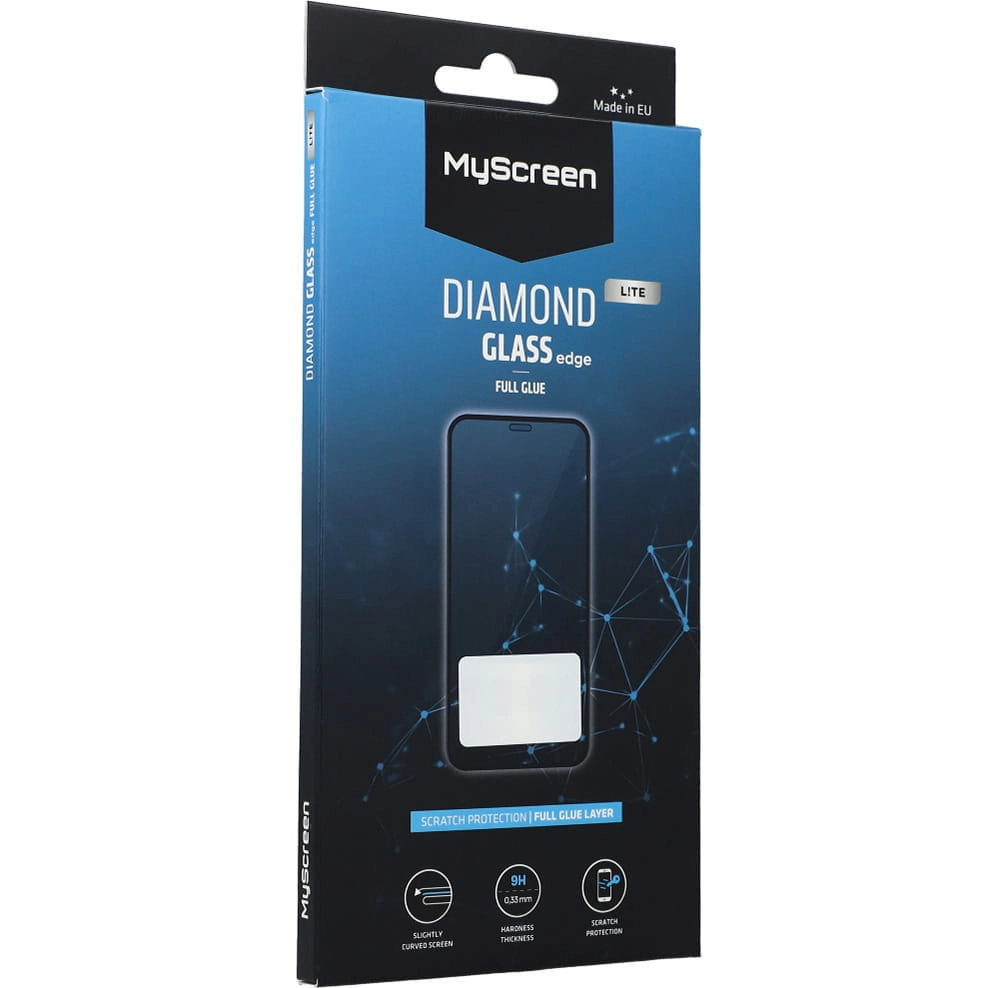 Szkło hartowane MyScreen Protector DIAMOND GLASS edge do POCO C75 Czarny