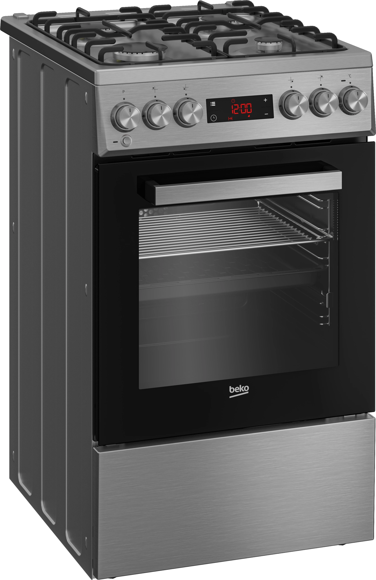 Kuchnia gazowo-elektryczna Beko FSM52320TXDT Termoobieg
