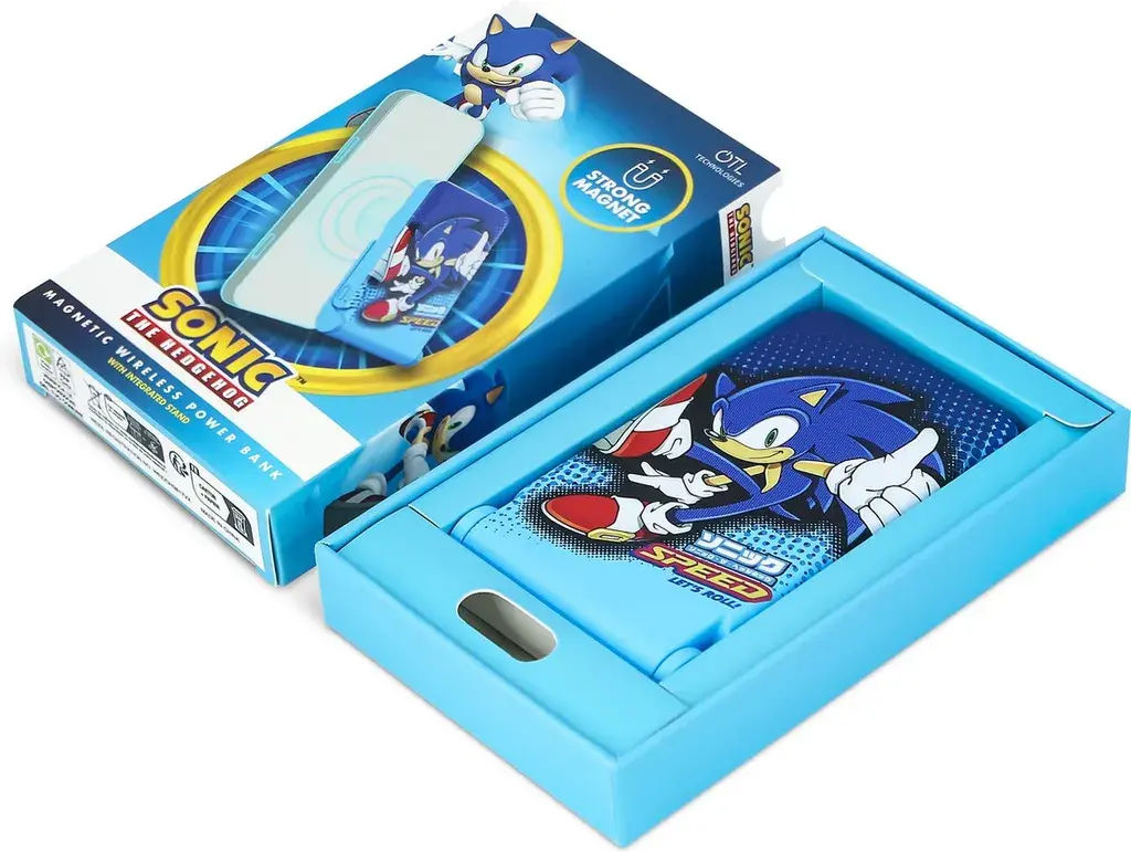Powerbank OTL Technologies SH1195 Sonic the Hedgehog Magnetyczny 5000mAh 15W