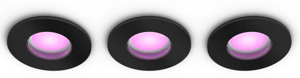 Philips Hue White and Color Ambiance Xamento 3szt. Czarny