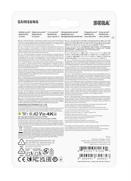 Karta pamięci Samsung PRO Plus microSD 256GB 180/130 A2 V30