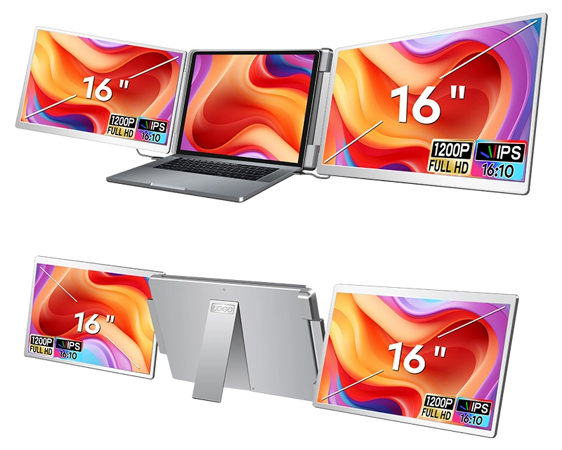 Monitor Extralink Smart Life S11 2-Screen 16" Full HD 50Hz do laptopa 12" do 18,5"