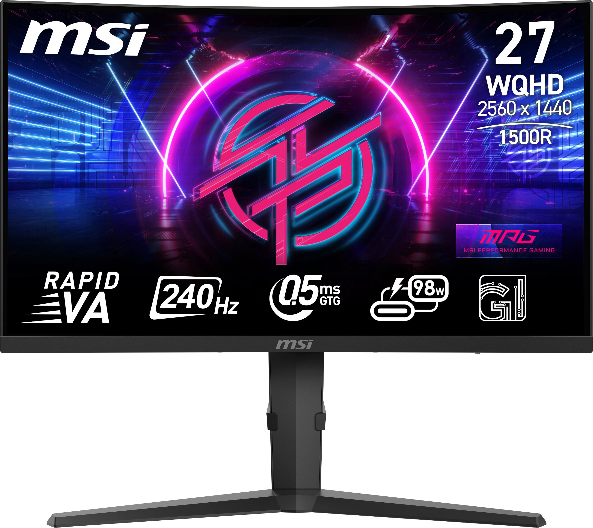 Monitor MSI MPG 275CQRXF 27" 2K Rapid VA 240Hz 0,5ms Zakrzywiony Gamingowy