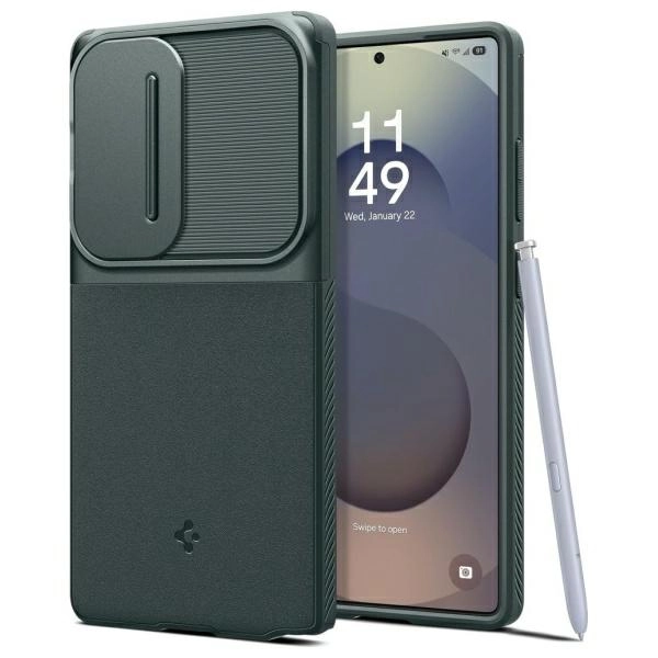 Etui Spigen Optik Armor do Galaxy S25 Ultra Zielony