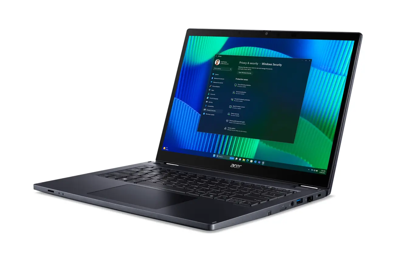 Laptop Acer TravelMate P4 Spin 14 TMP414RN-54-TCO 14" Ultra 5 125U 16GB RAM 512GB Dysk SSD Win11 Pro Czarno-niebieski