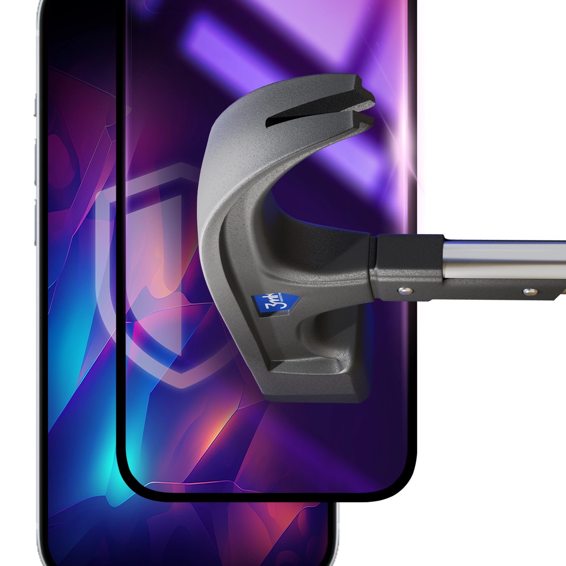 Szkło hartowane 3mk Rainbow Privacy do iPhone 15 Pro Max
