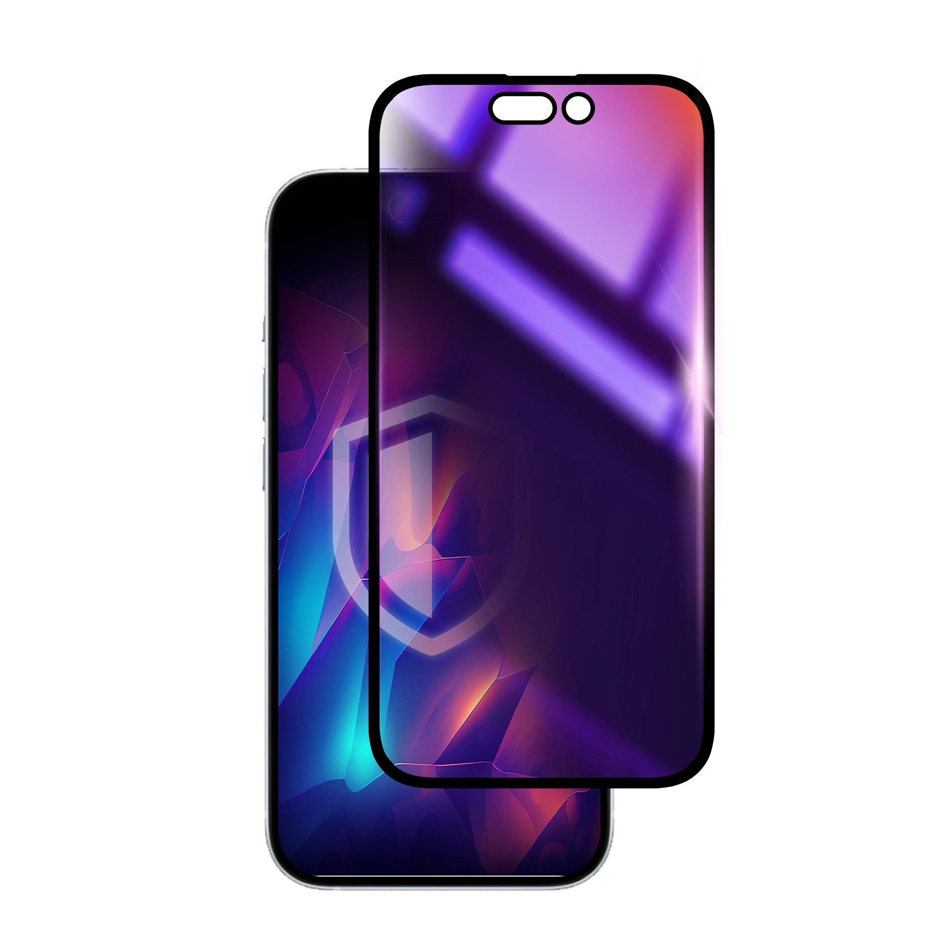 Szkło hartowane 3mk Rainbow Privacy do iPhone 15 Pro Max