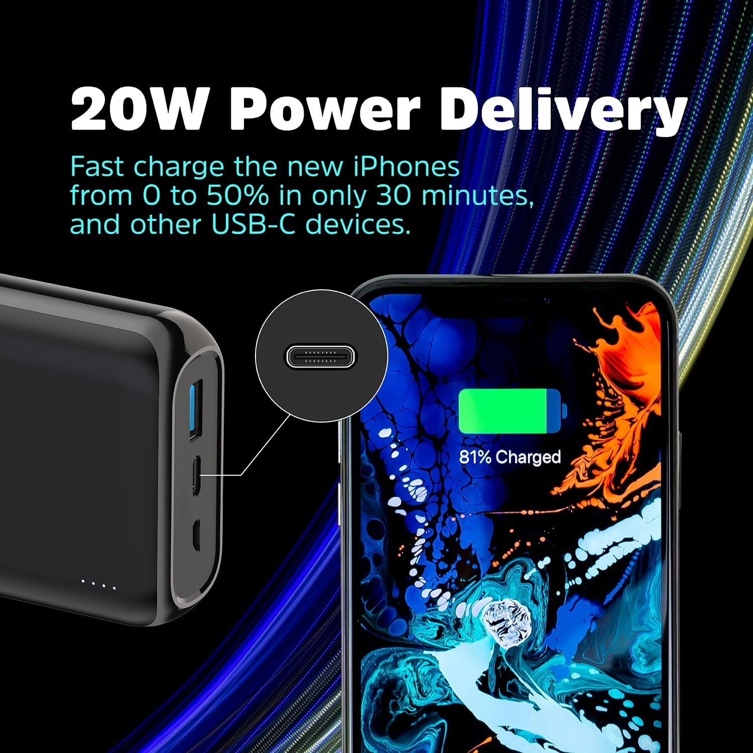Powerbank Energizer QE20009PQ 20000mAh 20W Czarny