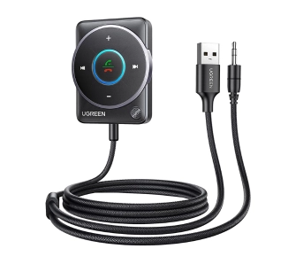 Adapter Bluetooth UGREEN CM723, Bluetooth 5.4, USB + mini jack 3.5mm, Wbudowany mikrofon Czarny