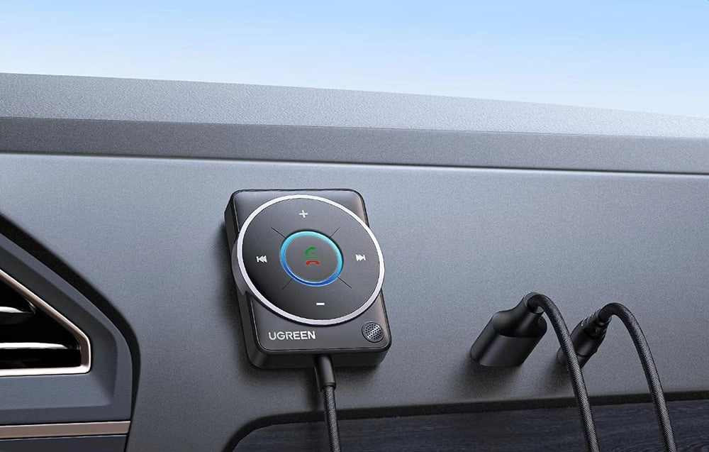 Adapter Bluetooth UGREEN CM723, Bluetooth 5.4, USB + mini jack 3.5mm, Wbudowany mikrofon Czarny