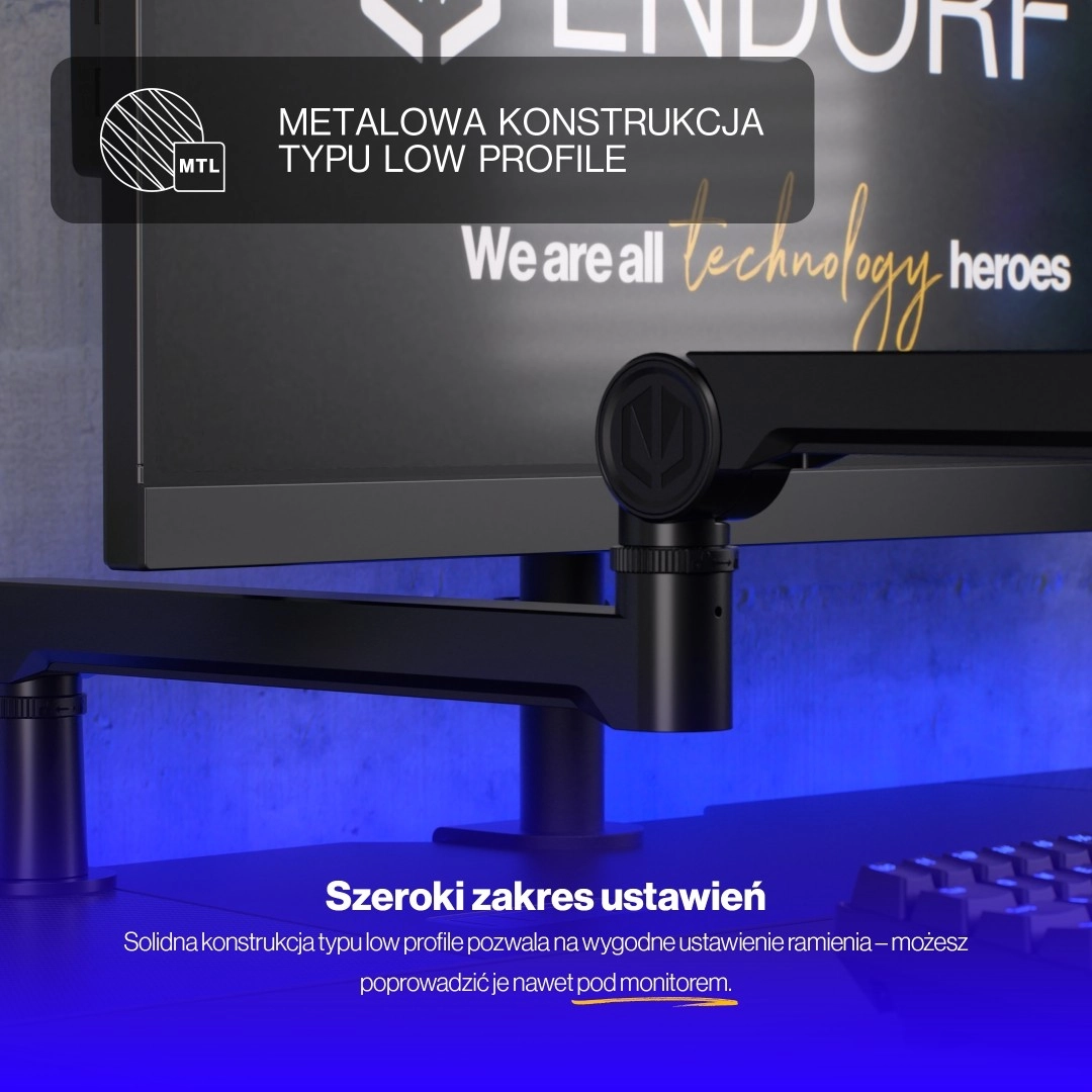 Ramię na mikrofon Endorfy EY0A009 Broadcast Low Profile Boom Arm