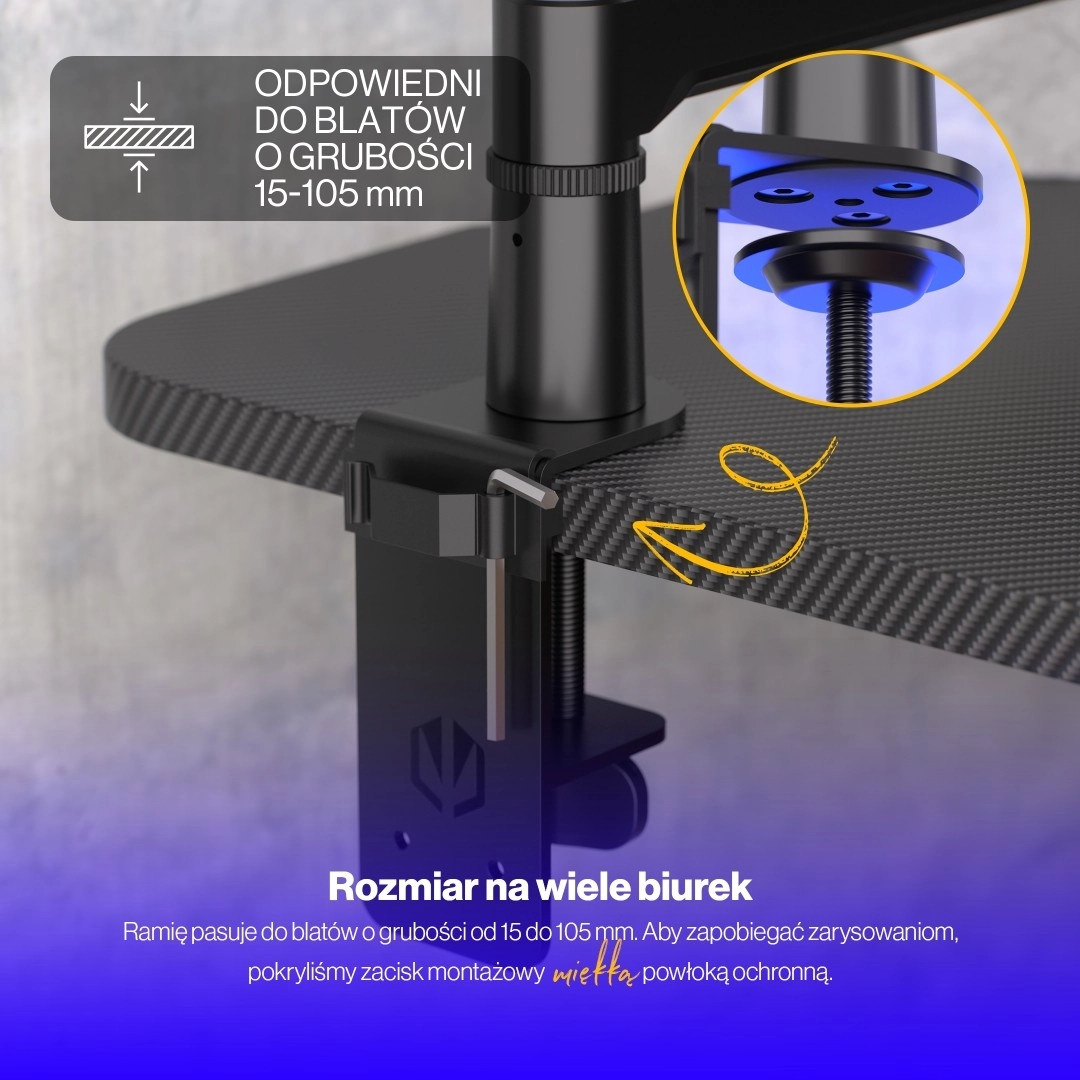Ramię na mikrofon Endorfy EY0A009 Broadcast Low Profile Boom Arm