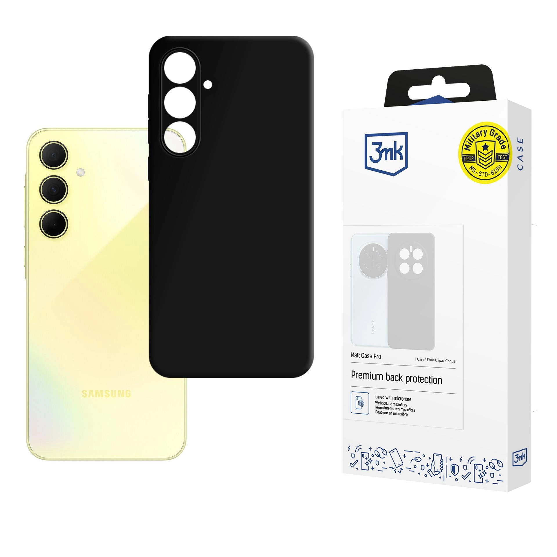 Etui 3mk Matt Case Pro do Galaxy A35 5G Czarny