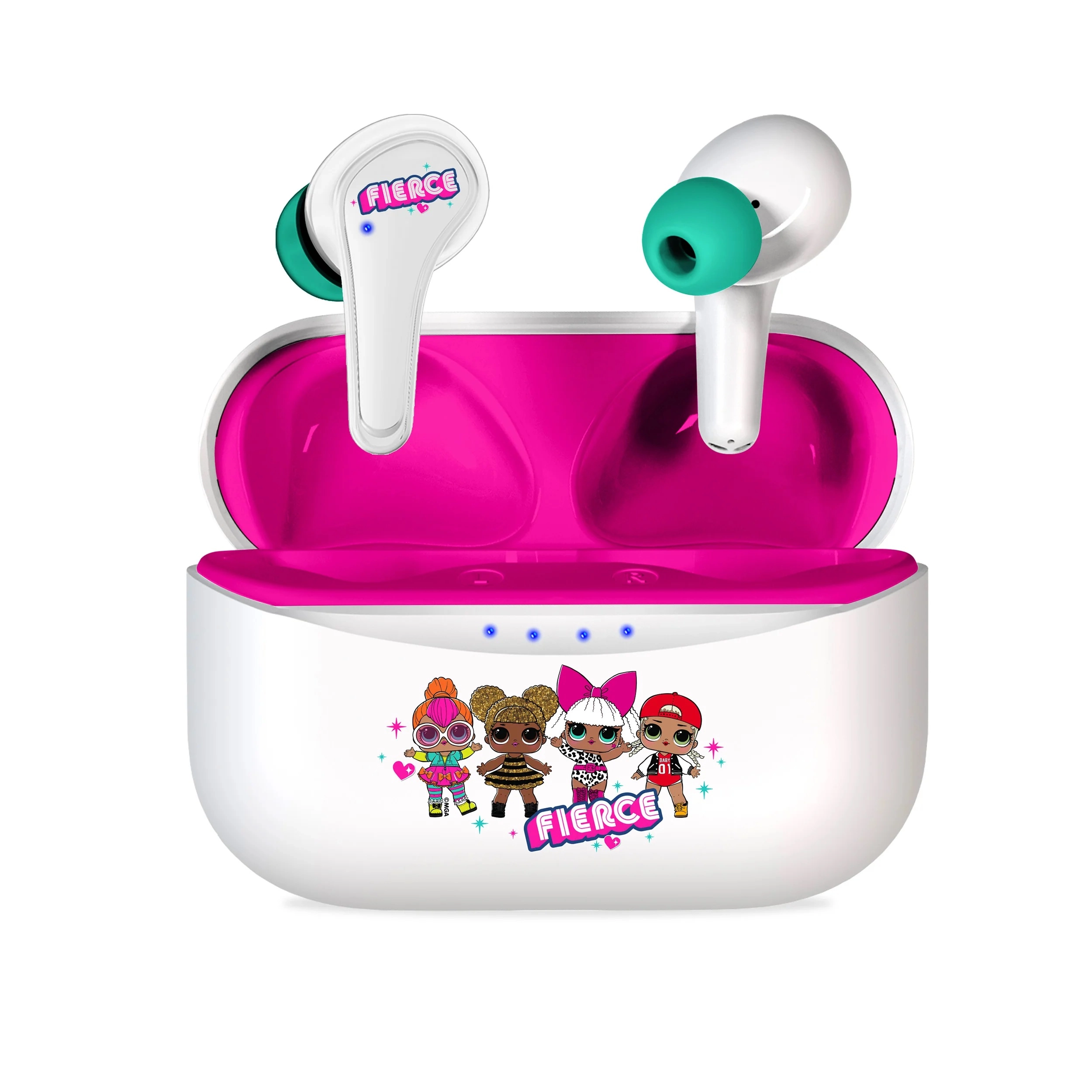 OTL Technologies LOL Suprise! B.B. Nation TWS Earphones Dla Dzieci Dokanałowe Bluetooth 5.3 Biało-różowy