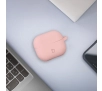 Etui na słuchawki Bizon Silikonowe z karabińczykiem do Samsung Galaxy Buds 3/3 Pro Jasnoróżowy