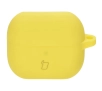 Etui na słuchawki Bizon Silikonowe z karabińczykiem do Samsung Galaxy Buds 3/3 Pro Żółty