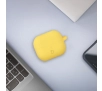 Etui na słuchawki Bizon Silikonowe z karabińczykiem do Samsung Galaxy Buds 3/3 Pro Żółty