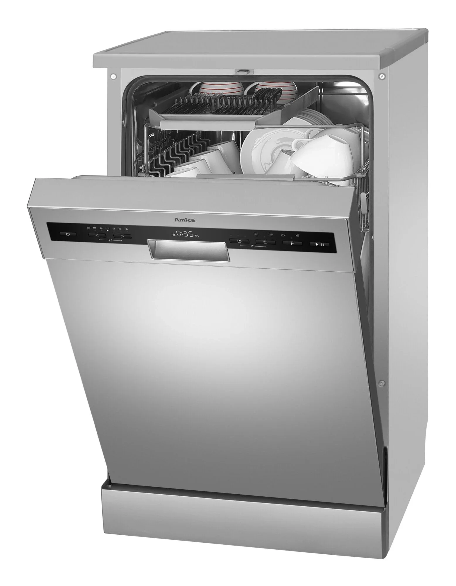 Zmywarka Amica DFM42C7TOqSD 44,8cm Automatyczne otwieranie drzwi