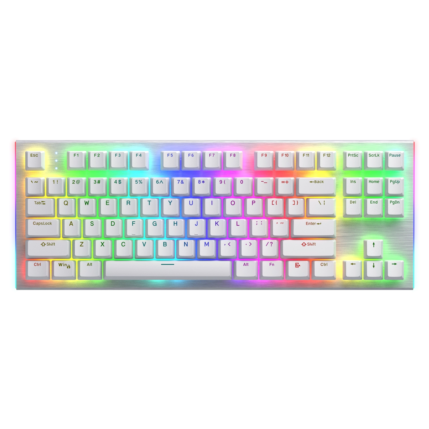 Klawiatura mechaniczna Hator Gravity X TKL Aurum Orange Linear Biały