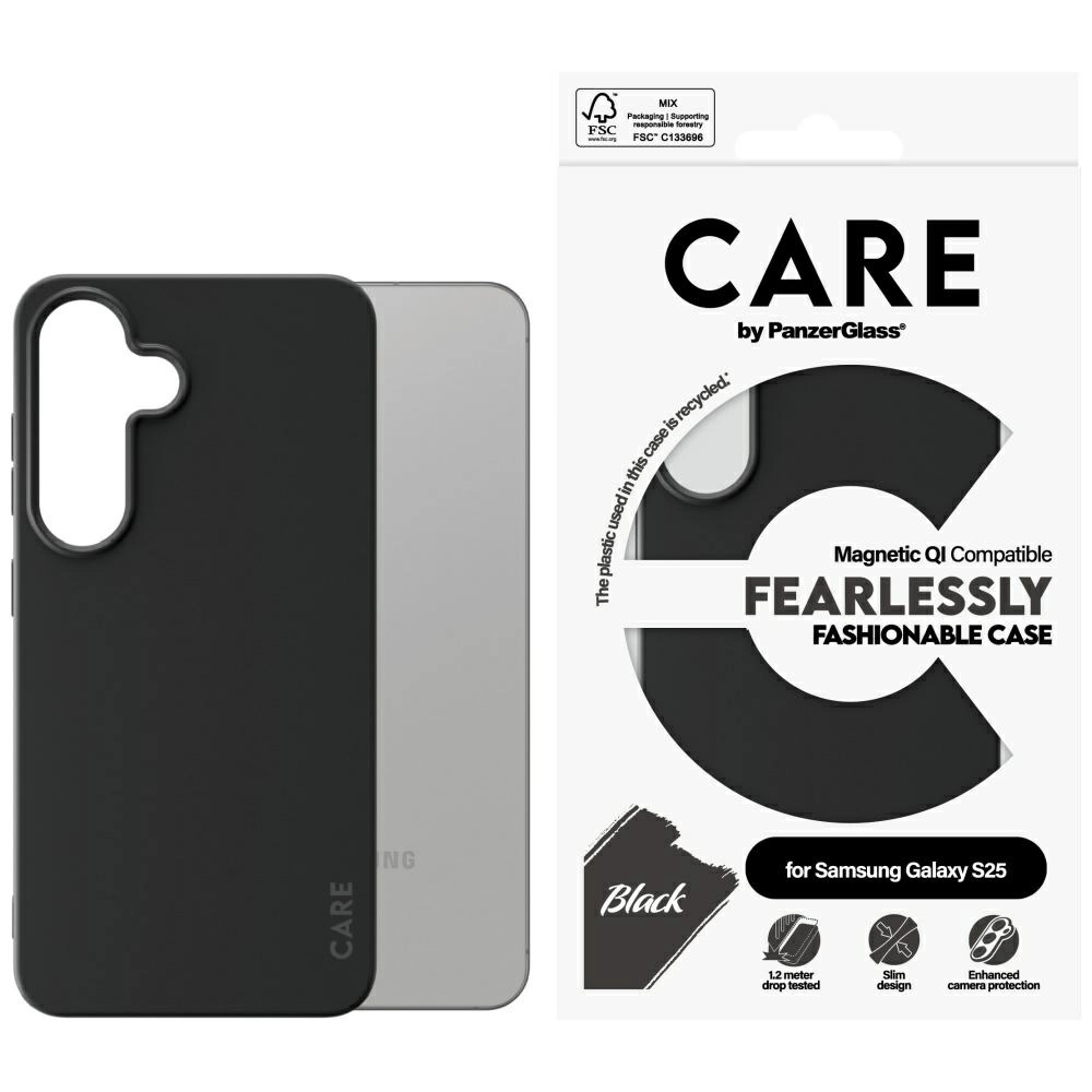 Etui PanzerGlass CARE by Fashion QI do Samsung Galaxy S25 Czarny