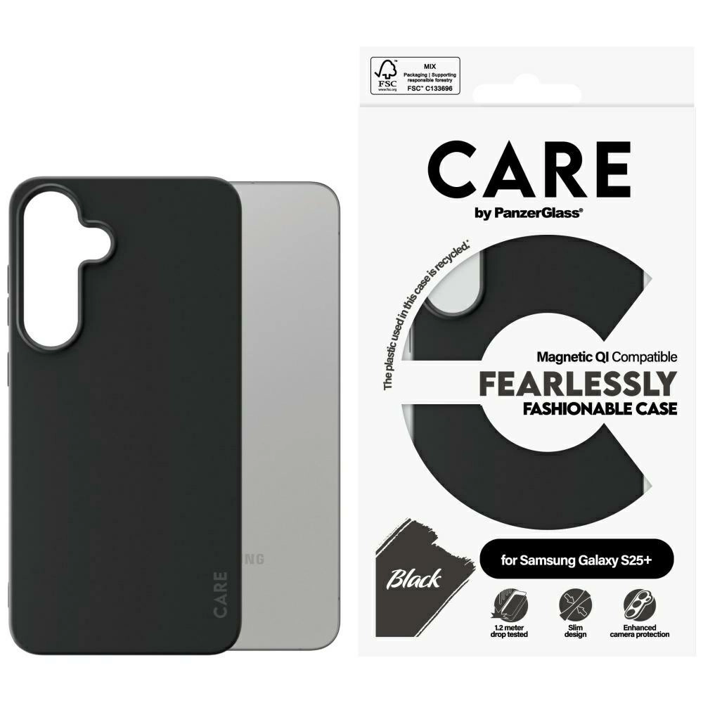 Etui PanzerGlass CARE by Fashion QI do Samsung Galaxy S25+ Czarny