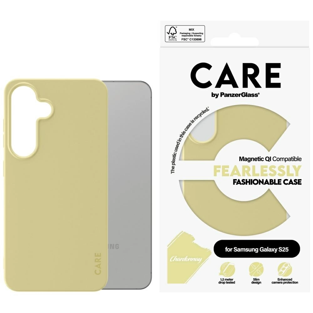 PanzerGlass CARE by Fashion QI do Galaxy S25 Szampański