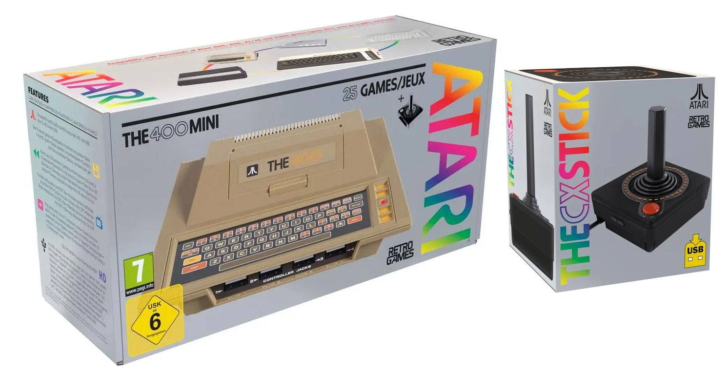 Konsola Retro Games Atari The 400 mini + Dodatkowy Joystick Atari THECXSTICK
