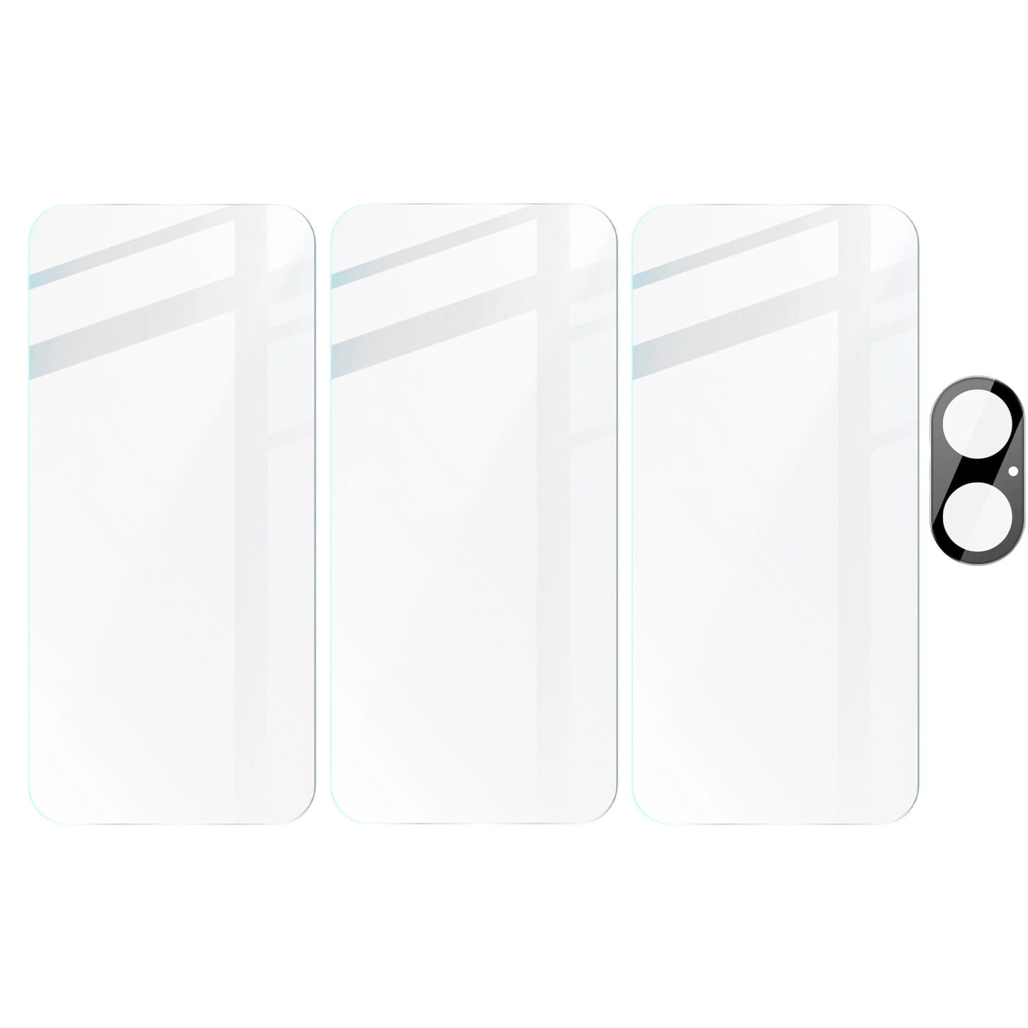Zestaw ochronny Bizon 3x szkło hartowane + szybka na aparat Clear 2 Pack do Apple iPhone 16 Plus